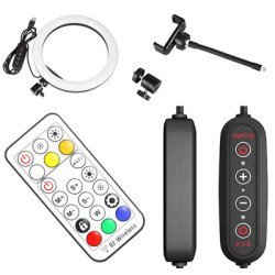 Φωτιστικό Δαχτυλίδι Led Zd67D Με Τρίποδα, Φ30Cm, 11W, Rgb