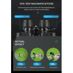 Apexel Κιάλια Aps-Pb10-30X50, 10X-30X Zoom, Φ 50Mm, Μαύρα