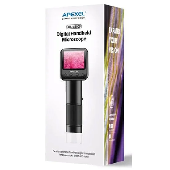Apexel Ψηφιακό Μικροσκόπιο Apl-Ms008, 400X-800X, Led, 720P/2Mp Apexel Ψηφιακό Μικροσκόπιο Apl-Ms008, 400X-800X, Led, 720P/2Mp