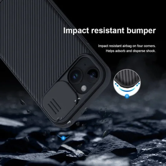 Nillkin Θήκη Camshield Pro Για Iphone 15 Plus, Μαύρη Nillkin Θήκη Camshield Pro Για Iphone 15 Plus, Μαύρη