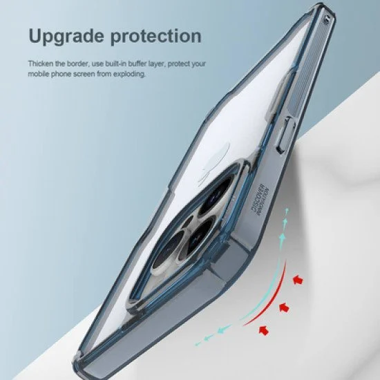 Nillkin Θήκη Nature Pro Για Iphone 15 Pro, Διάφανη-Μπλε Nillkin Θήκη Nature Pro Για Iphone 15 Pro, Διάφανη-Μπλε