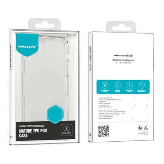 Nillkin Θήκη Nature Pro Για Iphone 15 Pro, Διάφανη-Μπλε Nillkin Θήκη Nature Pro Για Iphone 15 Pro, Διάφανη-Μπλε