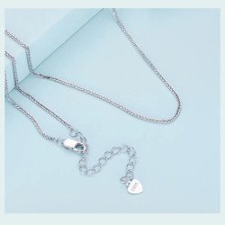 Bamoer Αλυσίδα Λαιμού Sca019, 45Cm, Ασήμι 925, Ασημί