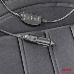 Amio Κάλυμμα Καθίσματος Αυτοκινήτου 03624, Θερμαινόμενο, 98X50Cm, Μαύρο