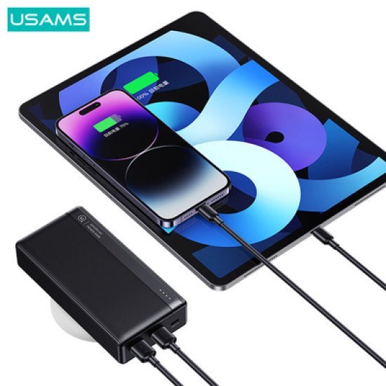 Usams Power Bank Us-Cd205, 2X Usb Θύρες Εξόδου, 10000Mah, 10W, Μαύρο Usams Power Bank Us-Cd205, 2X Usb Θύρες Εξόδου, 10000Mah, 10W, Μαύρο