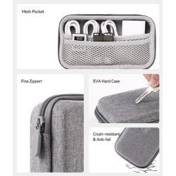 Usams Θήκη Οργάνωσης Αξεσουάρ Us-Zb263, 18.1X10.2X5.3Cm, Γκρι Usams Θήκη Οργάνωσης Αξεσουάρ Us-Zb263, 18.1X10.2X5.3Cm, Γκρι