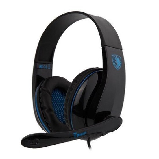 Sades Gaming Headset Tpower Με 40Mm Ακουστικά, Blue