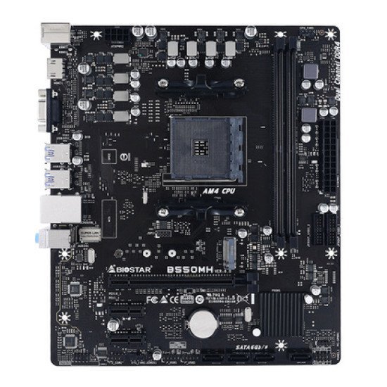 Biostar Μητρική B550Mh, 2X Ddr4, Am4, Usb 3.2, Uatx, Ver. 3.0 Biostar Μητρική B550Mh, 2X Ddr4, Am4, Usb 3.2, Uatx, Ver. 3.0
