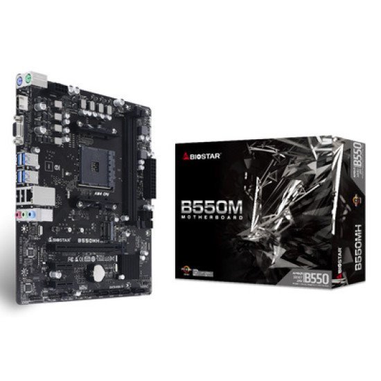Biostar Μητρική B550Mh, 2X Ddr4, Am4, Usb 3.2, Uatx, Ver. 3.0 Biostar Μητρική B550Mh, 2X Ddr4, Am4, Usb 3.2, Uatx, Ver. 3.0