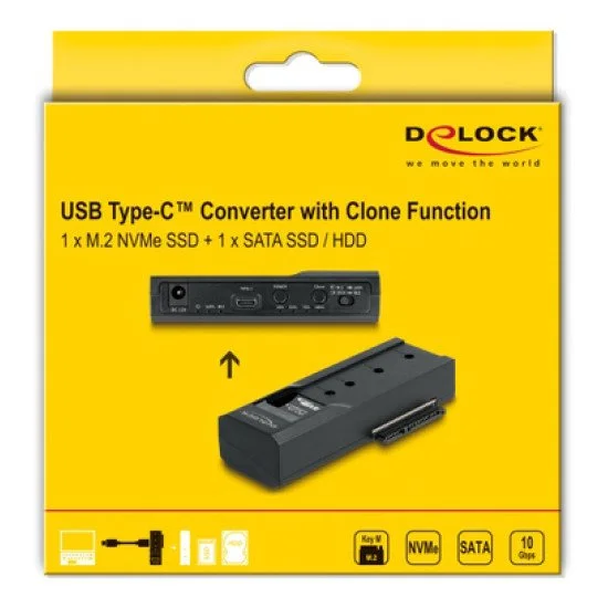 Delock Docking Station 64252 Για M.2 & 2.5/3.5" Ssd/Hdd, Clone, 10Gbps Delock Docking Station 64252 Για M.2 & 2.5/3.5" Ssd/Hdd, Clone, 10Gbps