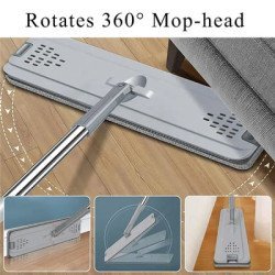 Σετ Κουβάς & Παρκετέζα Με Μικροΐνες Cln-0055, 21X21X38Cm, Λευκό