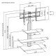 Brateck Βάση Δαπέδου Fs52-46T-02 Για Τηλεόραση 32-75" Έως 40Kg, Με Ράφια Brateck Βάση Δαπέδου Fs52-46T-02 Για Τηλεόραση 32-75" Έως 40Kg, Με Ράφια