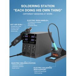 Sugon Σταθμός Συγκόλλησης 212 Με Κολλητήρι & Air Gun, 760W, 200-450 °C