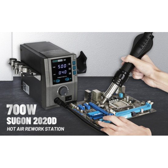 Sugon Σταθμός Θερμού Αέρα 2020D Με Air Gun, 700W, 100-500 °C