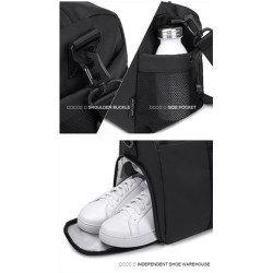 Arctic Hunter Τσάντα Ταξιδίου Lx00537 Με Θήκη Παπουτσιών, 25L, Κόκκινη