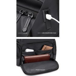 Arctic Hunter Τσάντα Πλάτης B00532, Θήκη Laptop 15.6", Usb, 28L, Κόκκινη