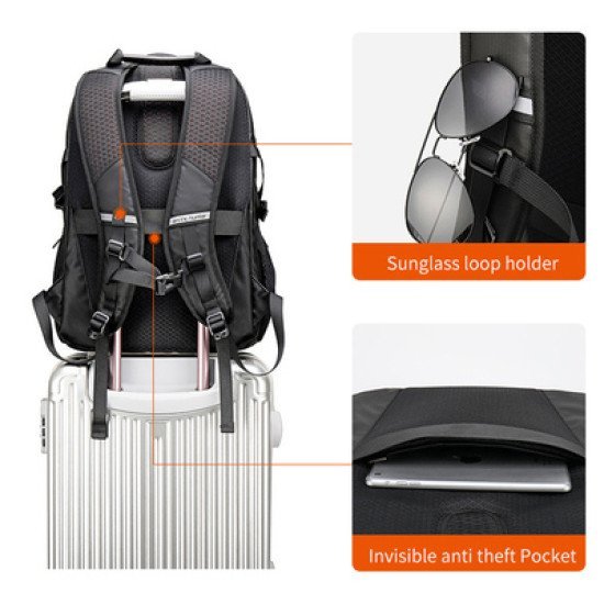Arctic Hunter Τσάντα Πλάτης B00388 Με Θήκη Laptop 15.6", Usb, 27L, Γκρι Arctic Hunter Τσάντα Πλάτης B00388 Με Θήκη Laptop 15.6", Usb, 27L, Γκρι