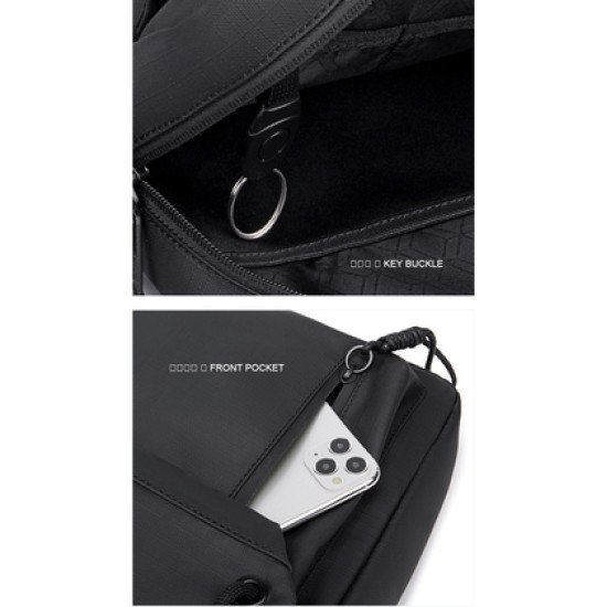 Arctic Hunter Τσάντα Ώμου K00527 Με Θήκη Tablet, 5L, Κόκκινη