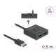 Delock Displayport Switch 18906, 2 Σε 1, Bidirectional, 8K/30Hz, Μαύρο Delock Displayport Switch 18906, 2 Σε 1, Bidirectional, 8K/30Hz, Μαύρο