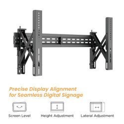 Brateck Επιτοίχια Βάση Lvw02E-48T Για Τηλεόραση 37-70", Pop-Out, 70Kg
