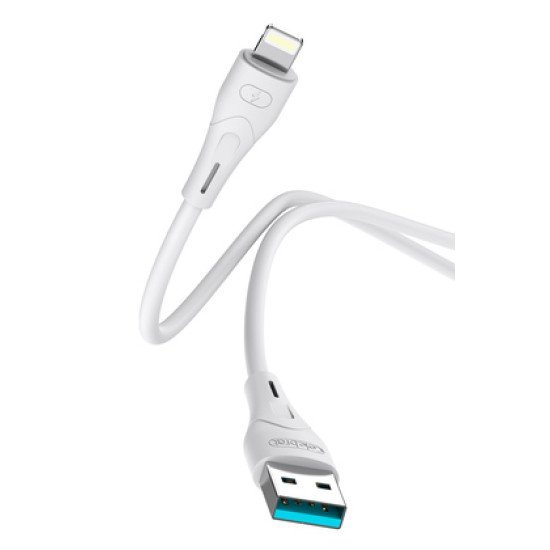 Celebrat Καλώδιο Lightning Σε Usb Cb-18I, 15W 2.4A, 480Mbps, 1M, Λευκό Celebrat Καλώδιο Lightning Σε Usb Cb-18I, 15W 2.4A, 480Mbps, 1M, Λευκό