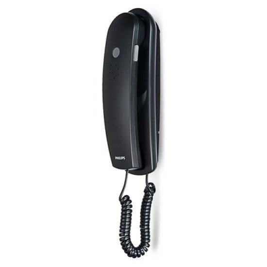 Philips Ενσύρματο Τηλέφωνο Td2801B/00, Επιτραπέζιο Ή Επιτοίχιο, Μαύρο