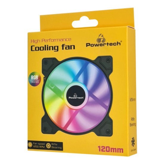 Powertech Ανεμιστήρας Pt-1170 Για Pc, Led Frgb, 120Mm, 1200Rpm Powertech Ανεμιστήρας Pt-1170 Για Pc, Led Frgb, 120Mm, 1200Rpm
