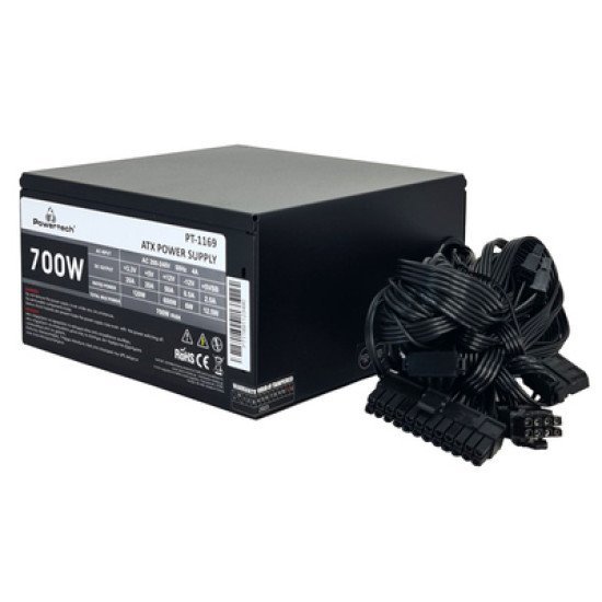 Powertech Τροφοδοτικό Για Pc Pt-1169, 700W, Atx, 140Mm Fan Powertech Τροφοδοτικό Για Pc Pt-1169, 700W, Atx, 140Mm Fan