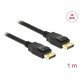Delock Καλώδιο Displayport 1.2 83805, 4K/60Hz, 21.6 Gbps, 1M, Μαύρο Delock Καλώδιο Displayport 1.2 83805, 4K/60Hz, 21.6 Gbps, 1M, Μαύρο