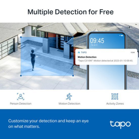 Tp-Link Smart Κάμερα Tapo C510W, 2K, Ptz, Wi-Fi, Ip65, Ver. 1.0 Tp-Link Smart Κάμερα Tapo C510W, 2K, Ptz, Wi-Fi, Ip65, Ver. 1.0