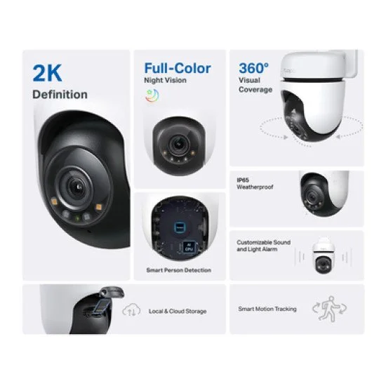 Tp-Link Smart Κάμερα Tapo C510W, 2K, Ptz, Wi-Fi, Ip65, Ver. 1.0 Tp-Link Smart Κάμερα Tapo C510W, 2K, Ptz, Wi-Fi, Ip65, Ver. 1.0