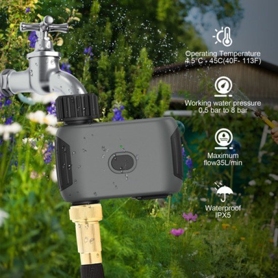 Inhocon Smart Προγραμματιστής Ποτίσματος Sgw03Bt, Bluetooth, Ip55 Inhocon Smart Προγραμματιστής Ποτίσματος Sgw03Bt, Bluetooth, Ip55