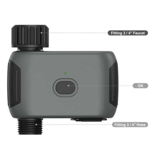 Inhocon Smart Προγραμματιστής Ποτίσματος Sgw03Bt, Bluetooth, Ip55 Inhocon Smart Προγραμματιστής Ποτίσματος Sgw03Bt, Bluetooth, Ip55