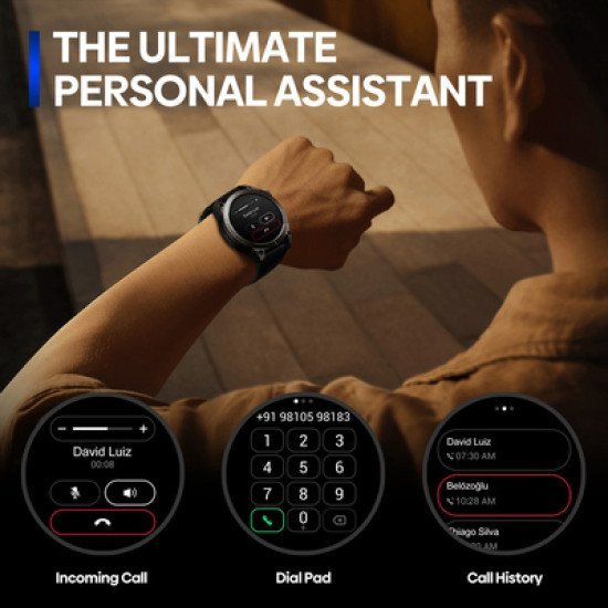 Zeblaze Smartwatch Stratos 3 Pro, Heart Rate, 1.43" Amoled, Gps, Μαύρο