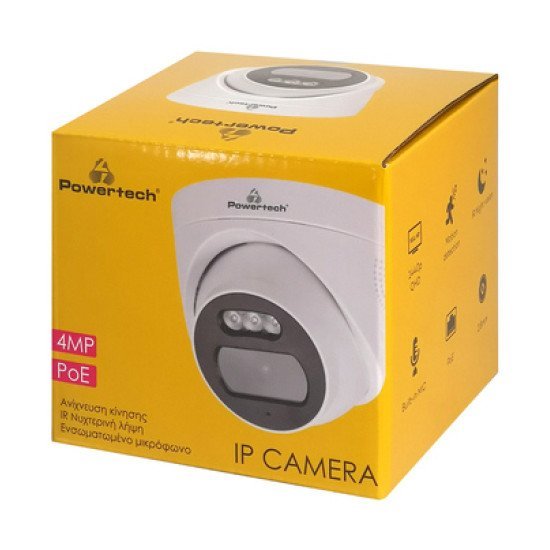Powertech Ip Κάμερα Pt-1237 Με Μικρόφωνο, 3.6Mm, 4Mp, Poe, Ir 25M Powertech Ip Κάμερα Pt-1237 Με Μικρόφωνο, 3.6Mm, 4Mp, Poe, Ir 25M