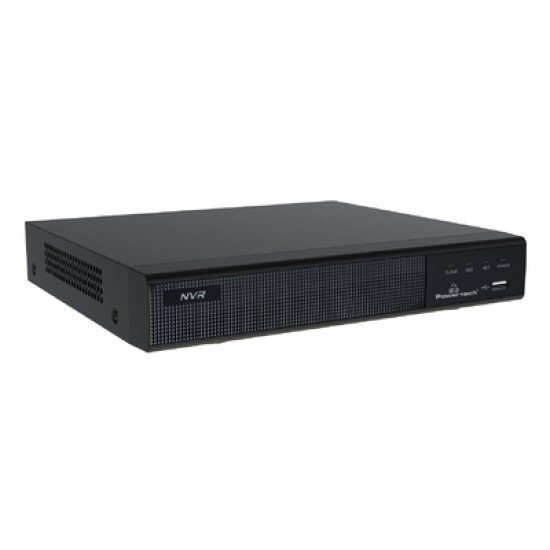 Powertech Nvr Καταγραφικό Με 4 Κάμερες Pt-1233, 4K, 4Mp, 9 Κανάλια Powertech Nvr Καταγραφικό Με 4 Κάμερες Pt-1233, 4K, 4Mp, 9 Κανάλια