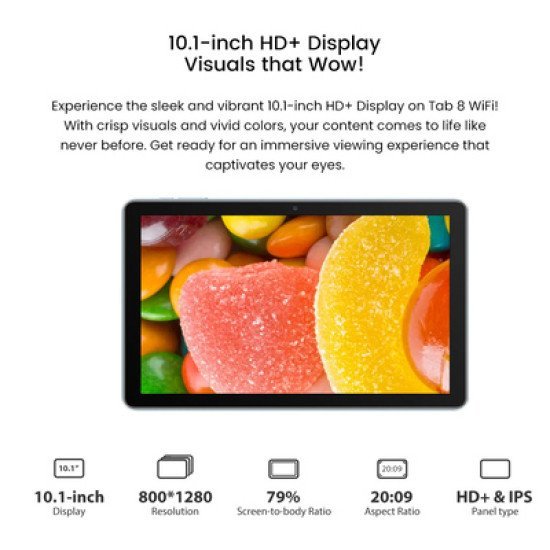 Blackview Tablet Tab 8 Wifi, 10.1", 4/128Gb, Android 12, 6580Mah, Μπλε