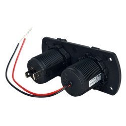 Powertech Πρίζα 12V Για Σκάφη & Οχήματα Ptl-001, Usb/Usb-C Θύρες, Ip65