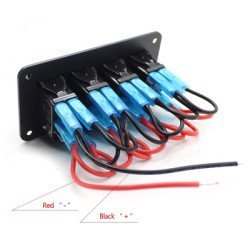 Powertech Πάνελ Σκαφών & Οχημάτων Ptl-019 Με 4X Διακόπτες, Ip65