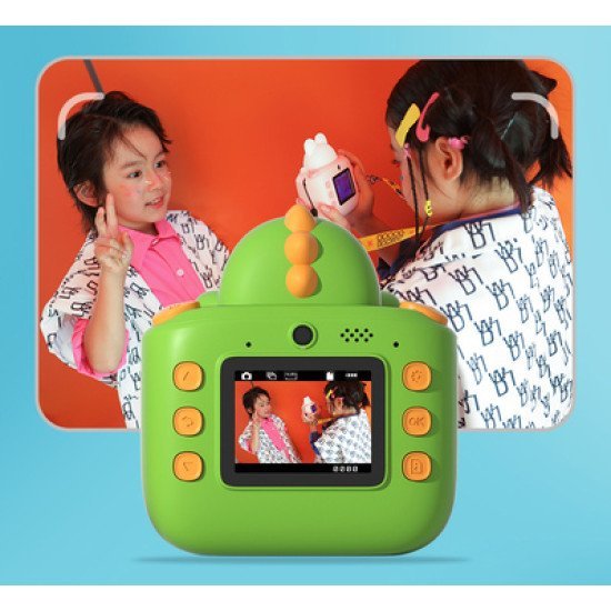 Wowkids Παιδική Φωτογραφική Μηχανή K64 Με Εκτυπωτή, 26Mp, 2", Πράσινη Wowkids Παιδική Φωτογραφική Μηχανή K64 Με Εκτυπωτή, 26Mp, 2", Πράσινη