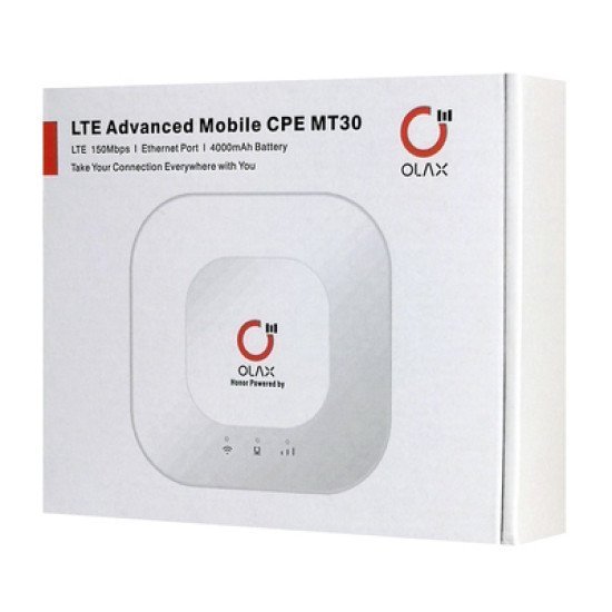 Olax Router Mt30, 4G Lte, Wifi 150 Mbps, 4000Mah