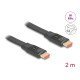Delock Καλώδιο Hdmi 81002, Flat, 8K/60Hz, 48 Gbps, Earc, Hdr, 2M, Μαύρο
