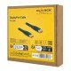 Delock Καλώδιο Displayport 81006, Flat, 8K/60Hz 32.4 Gbps Hdr, 2M, Μαύρο Delock Καλώδιο Displayport 81006, Flat, 8K/60Hz 32.4 Gbps Hdr, 2M, Μαύρο