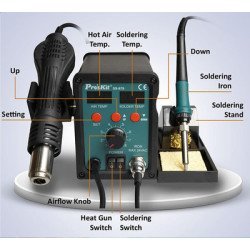 Proskit Σταθμός Συγκόλλησης Ss-979B, Κολλητήρι/Air Gun, 760W, 200-480 °C Proskit Σταθμός Συγκόλλησης Ss-979B, Κολλητήρι/Air Gun, 760W, 200-480 °C