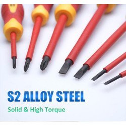 Proskit Σετ Κατσαβίδια Ηλεκτρολόγου Sd-8012, 1000V Μόνωση, Με Θήκη, 7Τμχ