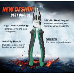 Proskit Πένσα 1Pk-051Ds Με Αντιολισθητικές Λαβές, 205Mm Proskit Πένσα 1Pk-051Ds Με Αντιολισθητικές Λαβές, 205Mm