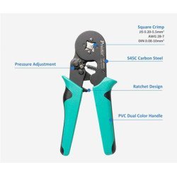 Proskit Πρέσα Ακροδεκτών Cp-462G, 0.08-10Mm², 175Mm