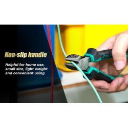 Proskit Πλαγιοκόφτης 1Pk-067Ds, Αντιολισθητικές Λαβές, Max Φ3.2Mm, 165Mm