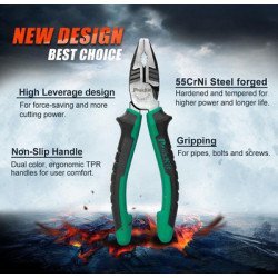Proskit Πένσα 1Pk-052Ds Με Αντιολισθητικές Λαβές, 162Mm Proskit Πένσα 1Pk-052Ds Με Αντιολισθητικές Λαβές, 162Mm