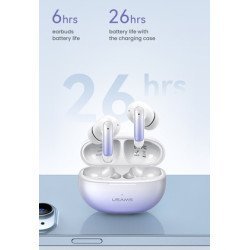 Usams Earphones Με Θήκη Φόρτισης Us-Xd19, Tws, Enc, Φ13Mm, Μαύρα